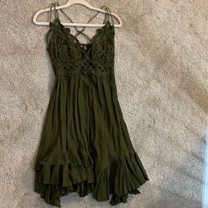 COPY - Free People size M Lace Ruffle Tiered Mini…